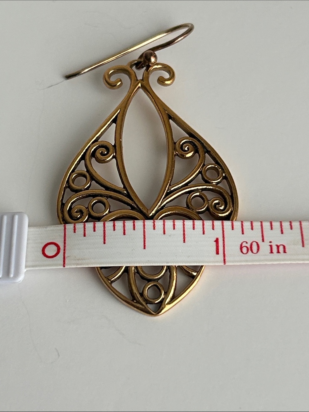 Barse Thailand teardrop Earring Bronze tone - Picture 9 of 10